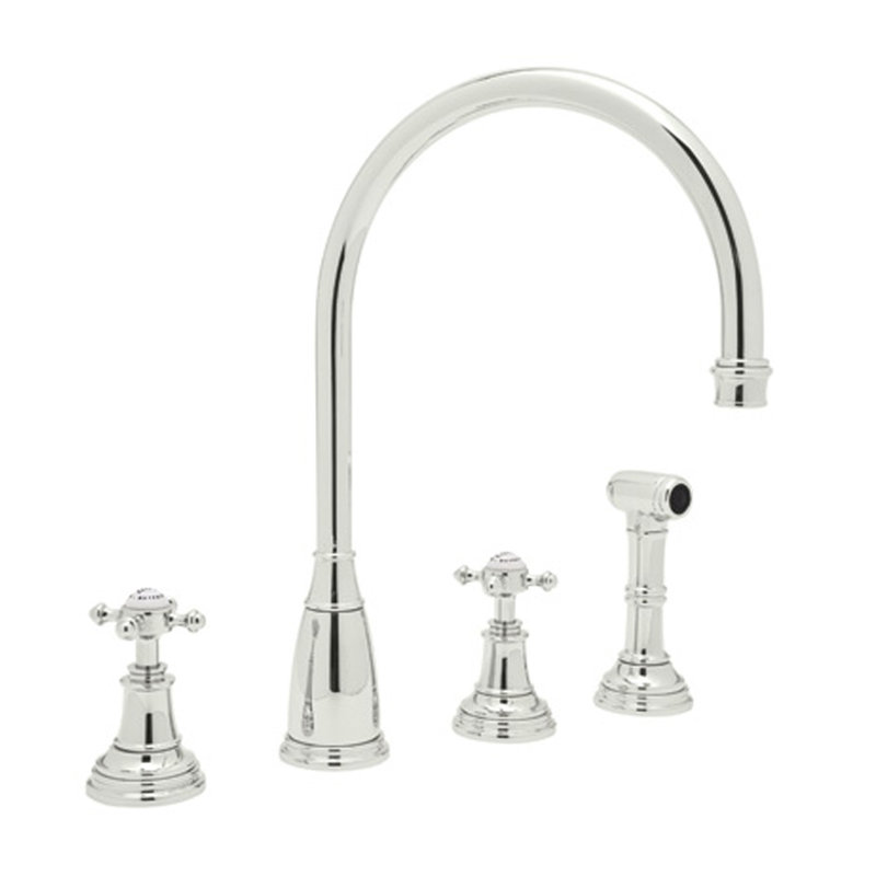 Rohl Perrin and Rowe Double Handle Kitchen Faucet Wayfair